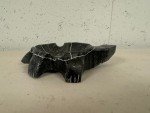 Inuit Soapstone Turtle Carving Ashtray - Signed