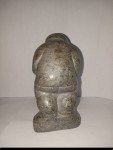 Signed Inuit Stone Carving: Hugging Seal Art