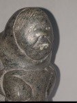 Signed Inuit Stone Carving: Hugging Seal Art