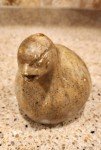 Signed Inuit Carved Stone Bird Sculpture