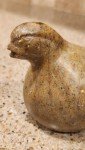 Signed Inuit Carved Stone Bird Sculpture