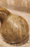 Signed Inuit Carved Stone Bird Sculpture