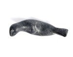 Inuit Stone Seal Sculpture Carving - Signed Artwork