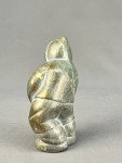 Inuit Soapstone Carving: Eskimo with Fish