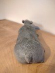 Hand-Carved Inuit Art Reclined Caribou Calf