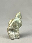 Inuit Soapstone Carving: Eskimo with Fish