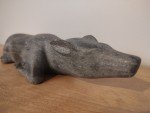 Hand-Carved Inuit Art Reclined Caribou Calf