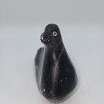 Vintage Inuit Soapstone Seal Carving with Stickers