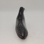 Vintage Inuit Soapstone Seal Carving with Stickers