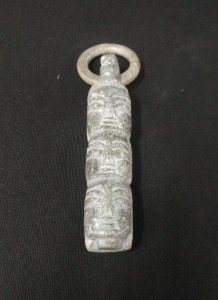 5.5" Three Sisters Soapstone Inuit Carving