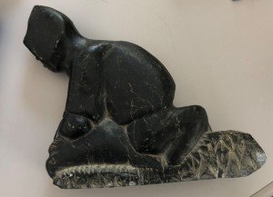 Inuit Soapstone Carving of Man Figure