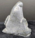 Abstract Soapstone Seal Carving - Signed Canada