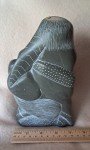 Inuit Stone Carving: 'Mother Breastfeeding' Artwork