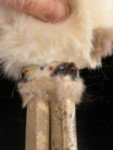 Handmade Inuit Doll with Beaded Fur Face 9.5”