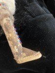 Handmade Inuit Doll with Beaded Fur Face 9.5”