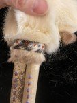 Handmade Inuit Doll with Beaded Fur Face 9.5”