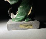 Inuit Art Clown Waiter Figurine with Marble Base