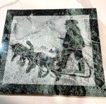 David Bernett Unique Inuit Marble Sculpture, 18" x 16