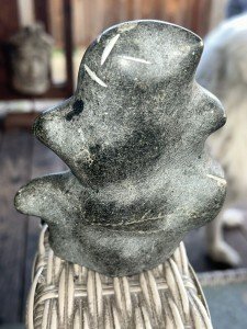 Signed Inuit Stone Carving by Lucien Tootoo