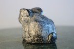 Original Soapstone Rabbit Sculpture by Wolf Originals