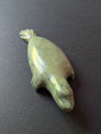 Signed Vintage Inuit Soapstone Seal Carving