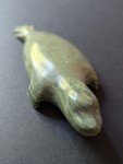 Signed Vintage Inuit Soapstone Seal Carving