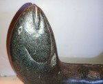 Authentic Inuit Fish Soapstone Sculpture 14