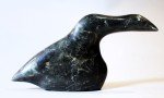 Vintage Inuit Soapstone Goose Carving - Signed