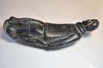 Inuit Stone Carving: Vintage 1970s Fisherman Figure