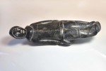 Inuit Stone Carving: Vintage 1970s Fisherman Figure