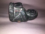 Inuit Woman Carving in Parka with Flowers