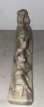 Inuit Mom and Baby Eskimo Carving with Dogs
