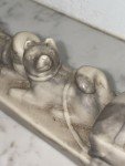 Inuit Mom and Baby Eskimo Carving with Dogs