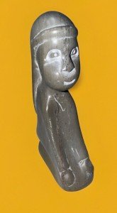 Inuit Soapstone Carving of Woman Figure