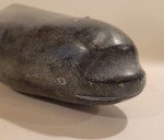 Peterosie Qarpik 13" Soapstone Whale Carving