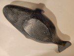 Peterosie Qarpik 13" Soapstone Whale Carving