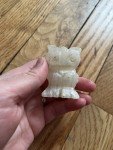 Wolf Soapstone Carving with Owl Design Collection