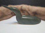 Vintage Inuit Crane Duck Soapstone Carving Figurine