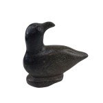 Green Hard Stone Inuit Bird Carving, Signed
