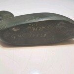 Vintage Inuit Crane Duck Soapstone Carving Figurine