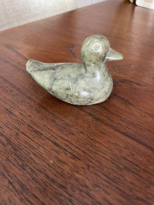 Inuit Soapstone Loon Sculpture - Signed Art Piece