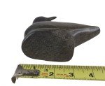 Green Hard Stone Inuit Bird Carving, Signed
