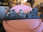 Inuit Hand Carved Sled Dog Team Decor