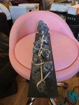 Inuit Hand Carved Sled Dog Team Decor
