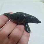 Inuit Stone Bear Carving - 2.5"x1 1/8