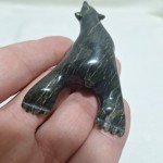 Inuit Stone Bear Carving - 2.5"x1 1/8