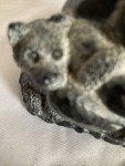 Wolf Sculpture: Inuit Man with Wolf Pups