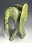 Large Hand-Carved Inuit Eagle Stone Sculpture