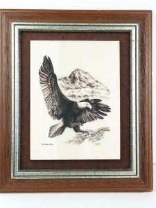Kiana Alaskan Wildlife Hand Etched Carving