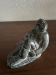 Luccasie Amm Inuit Soapstone Figure Sculpture